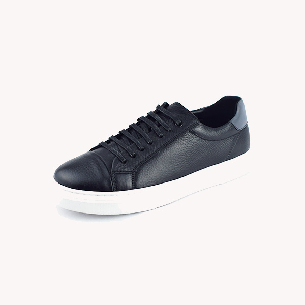 Basket pour homme 328 noir cuir ..........     Basket cuir pour homme Maroc